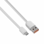 Kabel USB Micro 1.2m biały VIDVIE CB495 2.4A